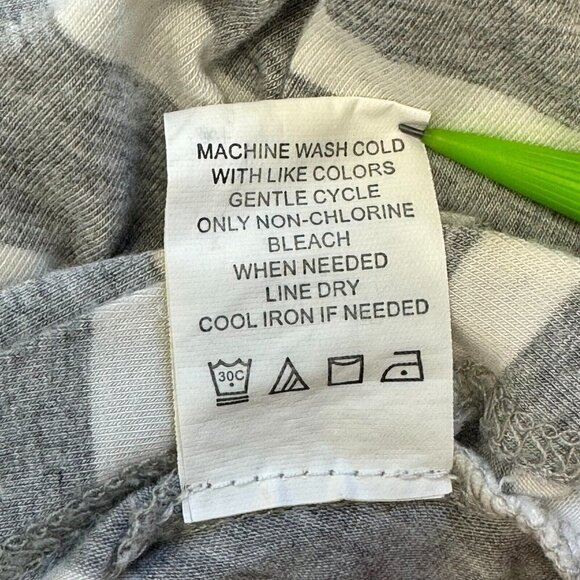 Athleta Dreamin Women's Maxi Dress Sleeveless Pullover Gray White Striped Medium - Picture 9 of 12